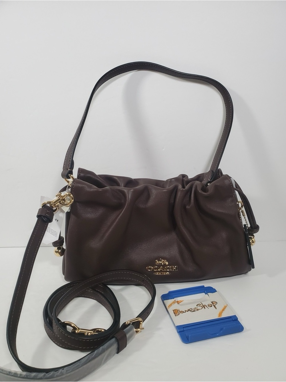 NWT Coach Faye Shoulder Bag With Ruching Maple
